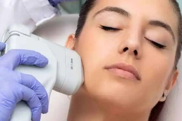 Image of woman having HIFU Doncaster treatment